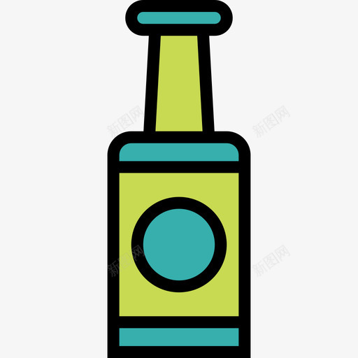 啤酒36号酒吧线性颜色图标svg_新图网 https://ixintu.com 36号 啤酒 线性 酒吧 颜色
