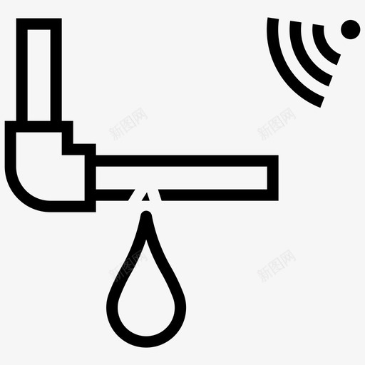 泄漏管传感器检测器滴管图标svg_新图网 https://ixintu.com 传感器 智能 检测器 水流 泄漏 滴管 装置
