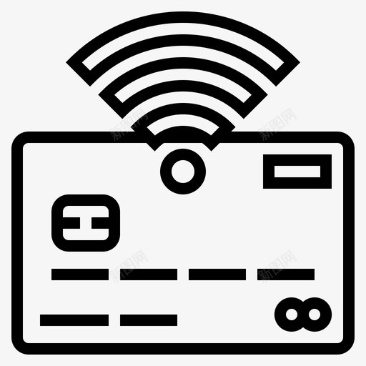 信用卡电子商务89线性图标svg_新图网 https://ixintu.com 信用卡 电子商务89 线性