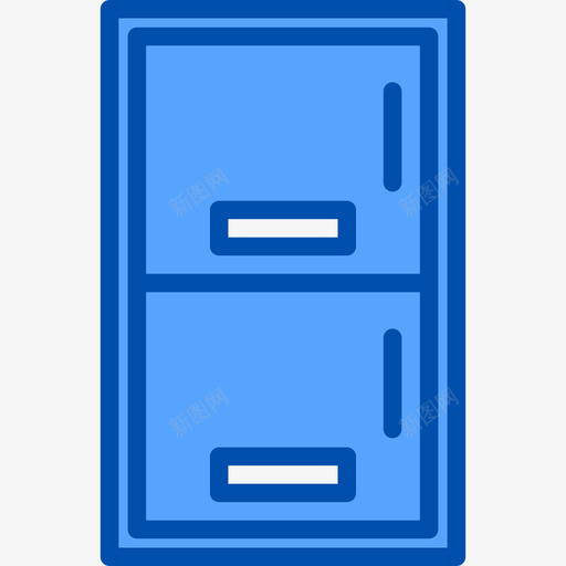 储物柜101办公室蓝色图标svg_新图网 https://ixintu.com 101办公室 储物柜 蓝色