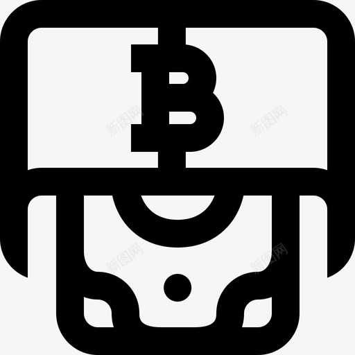 退出比特币80轮廓图标svg_新图网 https://ixintu.com 比特 轮廓 退出