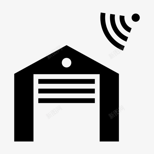 车库门汽车控制图标svg_新图网 https://ixintu.com 家用 控制 智能 智能设备 汽车 车库门