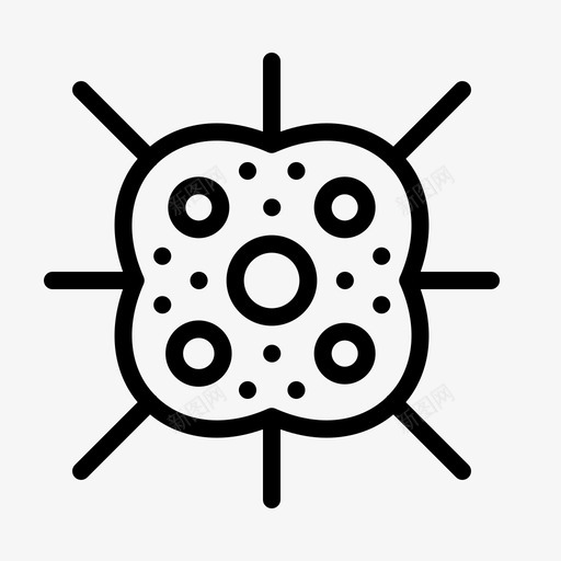 微生物细菌生物学图标svg_新图网 https://ixintu.com 实验室 微生物 生物学 研究 细胞 细菌
