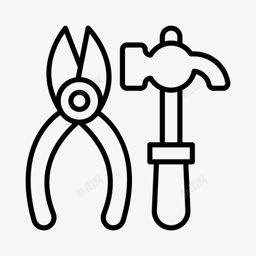 工具建筑工业图标svg_新图网 https://ixintu.com 工业 工具 工地 建筑
