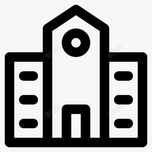 大学建筑教育图标svg_新图网 https://ixintu.com 大学 学习 学校 学校和教育 建筑 教育