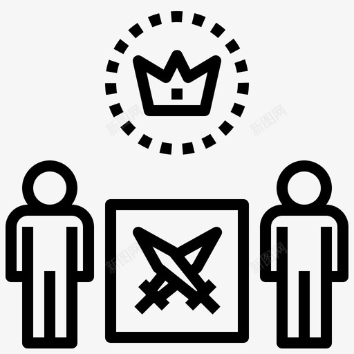 参与战斗挑战图标svg_新图网 https://ixintu.com 参与 战斗 挑战 游戏 竞争 竞赛