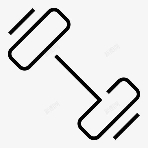 练习哑铃健身房图标svg_新图网 https://ixintu.com 健身房 哑铃 练习 酒店线路图标集1