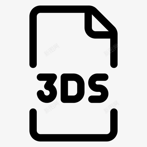 3ds文档文件图标svg_新图网 https://ixintu.com 3ds 文件 文件格式 文档 格式