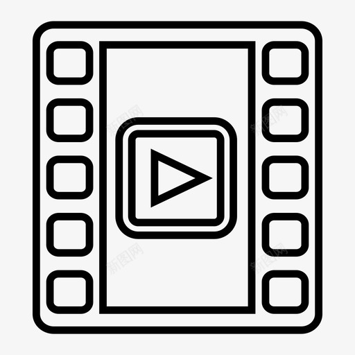 视频电影电影制作人图标svg_新图网 https://ixintu.com 制作人 剧院 多媒体 电影 视频