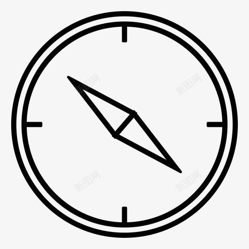 指南针冒险指示图标svg_新图网 https://ixintu.com 冒险 导航 度假 指南针 指导 指示