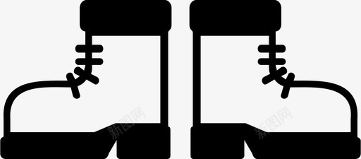 一双靴子图标svg_新图网 https://ixintu.com 一双 靴子