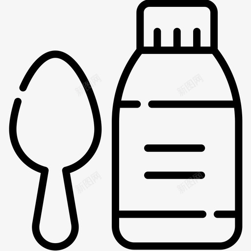 糖浆药房35线性图标svg_新图网 https://ixintu.com 糖浆 线性 药房