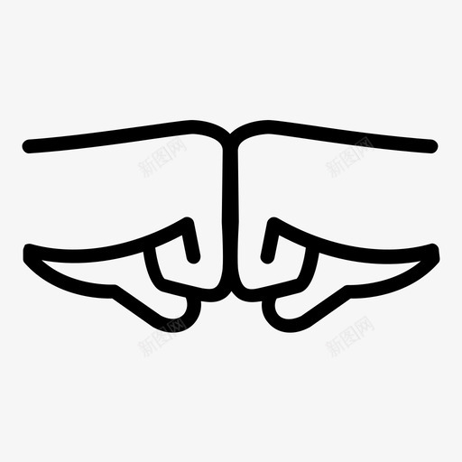拳头碰撞手势问候图标svg_新图网 https://ixintu.com 尊重 手势 拳头 碰撞 祝福手势 问候