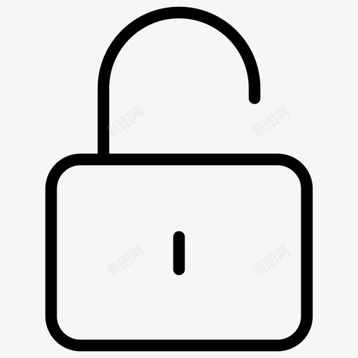 打开锁打开挂锁接口02图标svg_新图网 https://ixintu.com 打开挂锁 打开锁 接口02