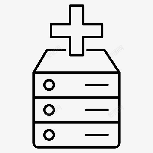 健康数据中心制药数字医疗技术和医学图标svg_新图网 https://ixintu.com 健康 制药 医学 医疗 技术 数字 数据中心