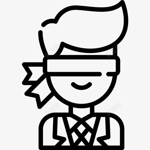 盲人领导能力8直系人图标svg_新图网 https://ixintu.com 盲人 直系人 领导能力8