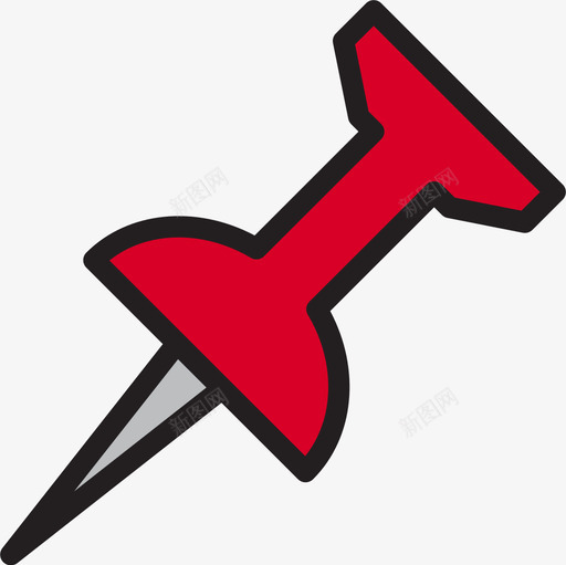 别针office100线颜色图标svg_新图网 https://ixintu.com office100 别针 线颜色