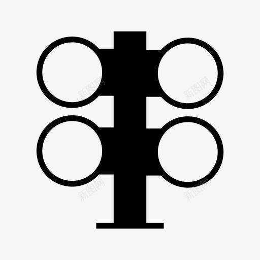 标牌广告牌灯杆图标svg_新图网 https://ixintu.com 半成品 广告牌 标牌 灯杆 路标