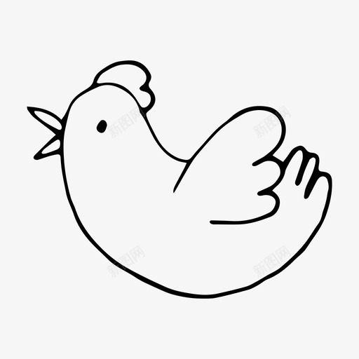 小鸟涂鸦爱情图标svg_新图网 https://ixintu.com 小鸟 情人节 浪漫的涂鸦 涂鸦 爱情 虱子 麻雀