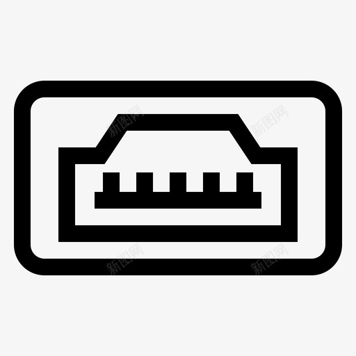 hdmi计算机硬件图标svg_新图网 https://ixintu.com hdmi 外设 插座 硬件 计算机