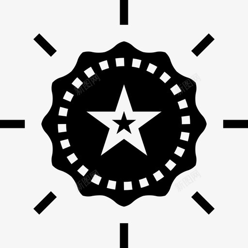 奖章奖励19直系图标svg_新图网 https://ixintu.com 奖励 奖章 直系