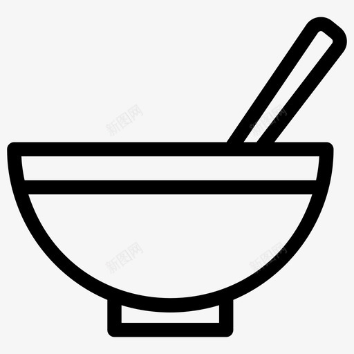 汤中餐减肥图标svg_新图网 https://ixintu.com 中餐 减肥 快餐线图标 方便汤 水果 汤 蔬菜 面条汤 食物