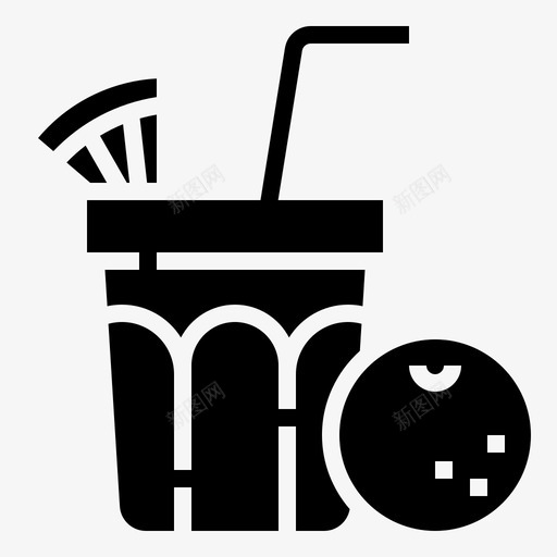 橙汁饮料健康图标svg_新图网 https://ixintu.com 健康 健康食品 无糖 橙汁 饮料