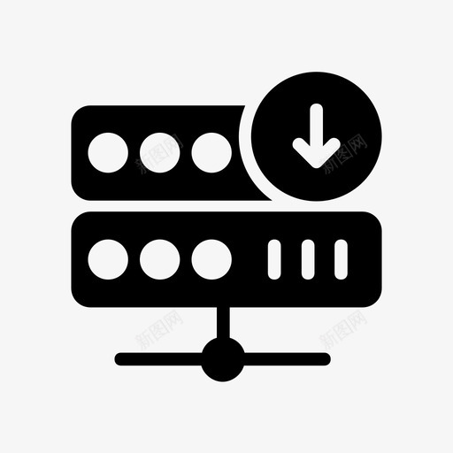 服务器数据中心数据库图标svg_新图网 https://ixintu.com 下载 存储 数据中心 数据库 服务器 标志符