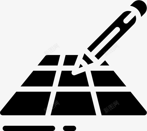 网格平面76填充图标svg_新图网 https://ixintu.com 填充 平面设计 网格