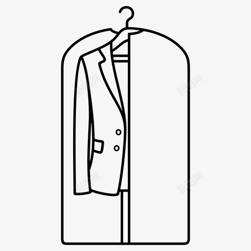 旅行套装套衣服套装套图标svg_新图网 https://ixintu.com 套装 旅行 服装 衣服 防尘