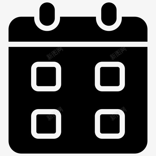 日历约会日期图标svg_新图网 https://ixintu.com 事件 日历 日期 日程表 约会