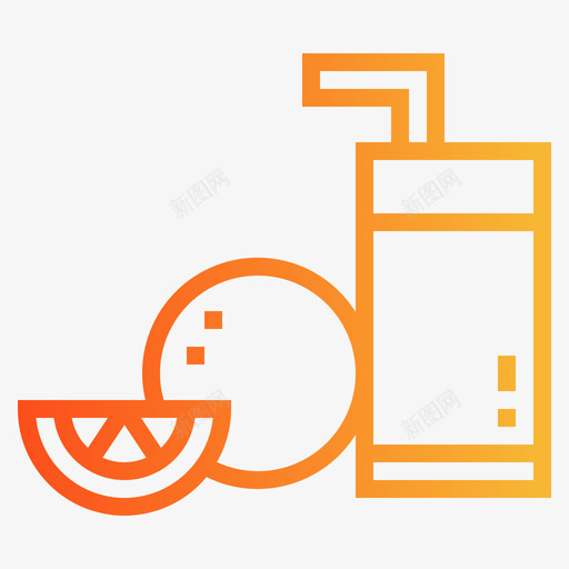 果汁食物142梯度图标svg_新图网 https://ixintu.com 果汁 梯度 食物