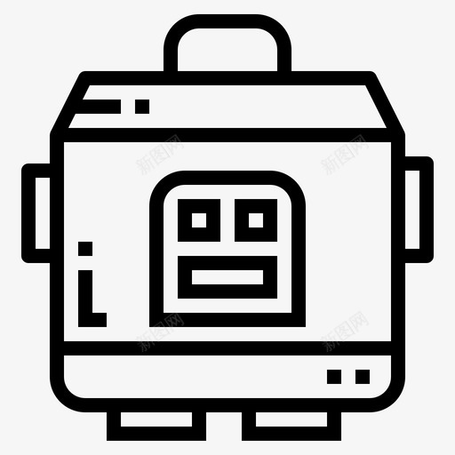 电饭煲烹饪62线性图标svg_新图网 https://ixintu.com 烹饪62 电饭煲 线性