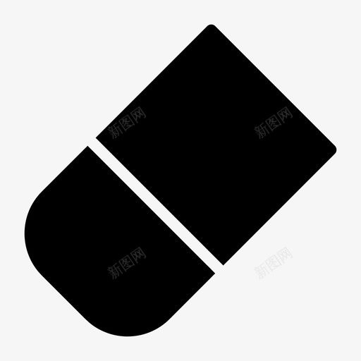 橡皮擦删除学校图标svg_新图网 https://ixintu.com 删除 学校 文具 橡皮擦 橡皮擦字形
