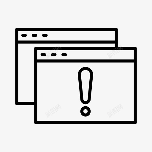 错误警报丢失图标svg_新图网 https://ixintu.com 不存在 丢失 找不到 没有响应 警报 错误 页面错误