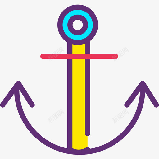 锚海边2附魔图标svg_新图网 https://ixintu.com 海边 附魔