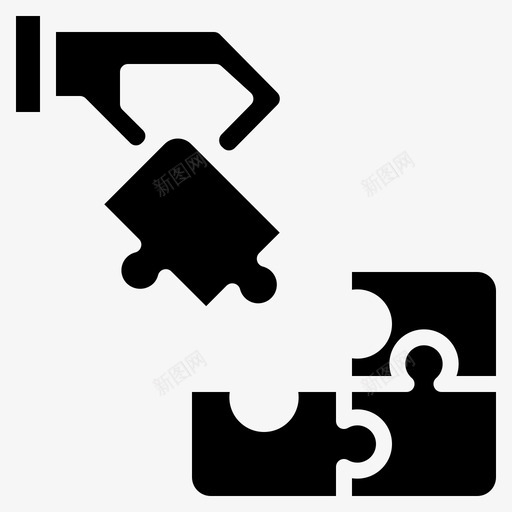 商业计划拼图战略图标svg_新图网 https://ixintu.com 商业和管理 商业计划 战略 拼图