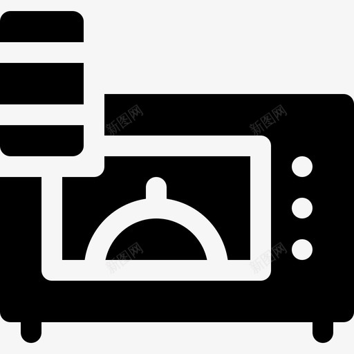 微波炉domotics19填充图标svg_新图网 https://ixintu.com domotics 填充 微波炉