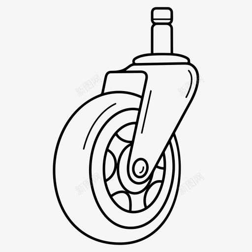 办公椅脚轮办公椅转环图标svg_新图网 https://ixintu.com 办公椅 椅轮 脚轮 转环