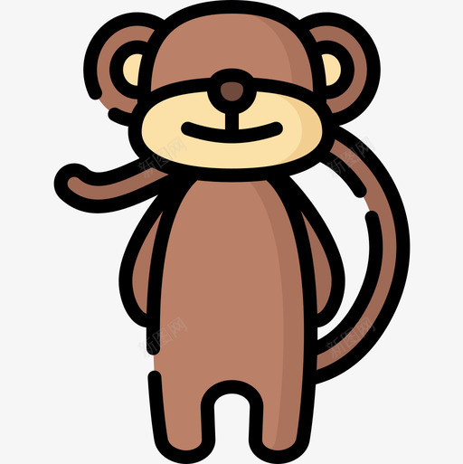 猴子圣诞玩具10线性颜色图标svg_新图网 https://ixintu.com 圣诞 猴子 玩具 线性 颜色