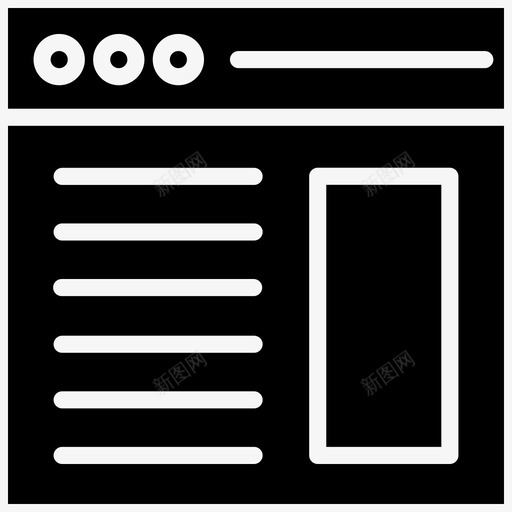 浏览器应用程序internet图标svg_新图网 https://ixintu.com internet web 应用程序 浏览器 窗口 网站