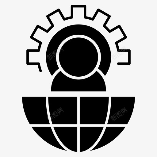 连接全局链接图标svg_新图网 https://ixintu.com 全局 字形 实心 用户 财务 连接 链接