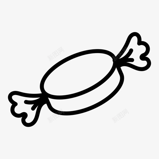 糖果圣诞节甜点图标svg_新图网 https://ixintu.com 圣诞节 甜点 糖 糖果