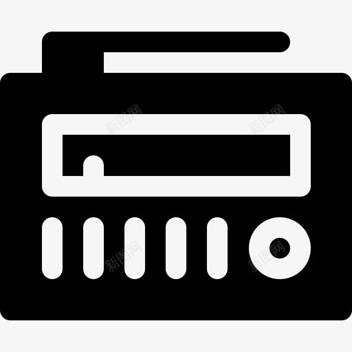 广播音频和视频13已填充图标svg_新图网 https://ixintu.com 填充 广播 视频 音频