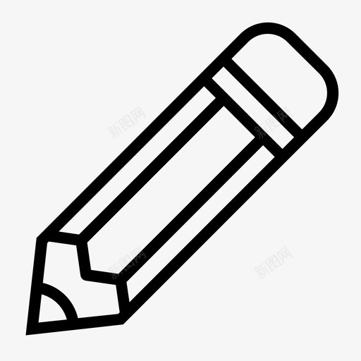 铅笔画画编辑图标svg_新图网 https://ixintu.com 写作 教育 画画 编辑 铅笔