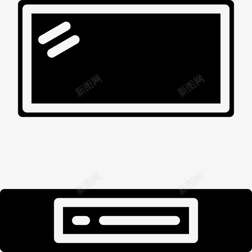 Dvd播放机家用电气设备4填充图标svg_新图网 https://ixintu.com Dvd 填充 家用 播放机 电气设备