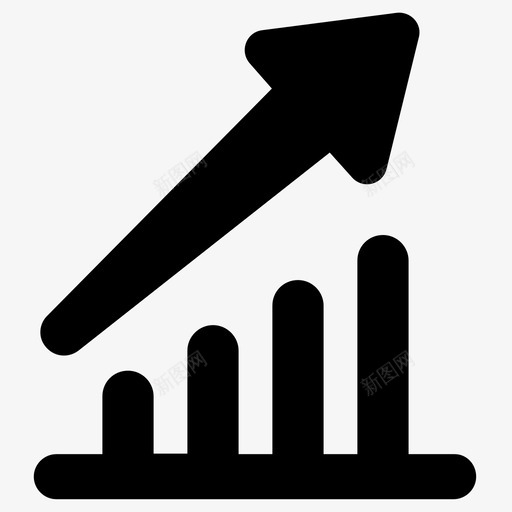 增长分析增加图标svg_新图网 https://ixintu.com 分析 分析图报告图表统计和数据 增加 增长 提高 趋势