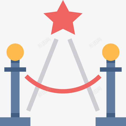 红色客户忠诚度计划2持平图标svg_新图网 https://ixintu.com 客户 忠诚度 持平 红色 计划