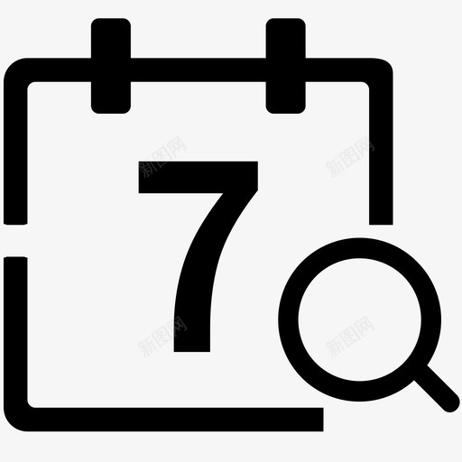 查看周数-01svg_新图网 https://ixintu.com 查看周数-01