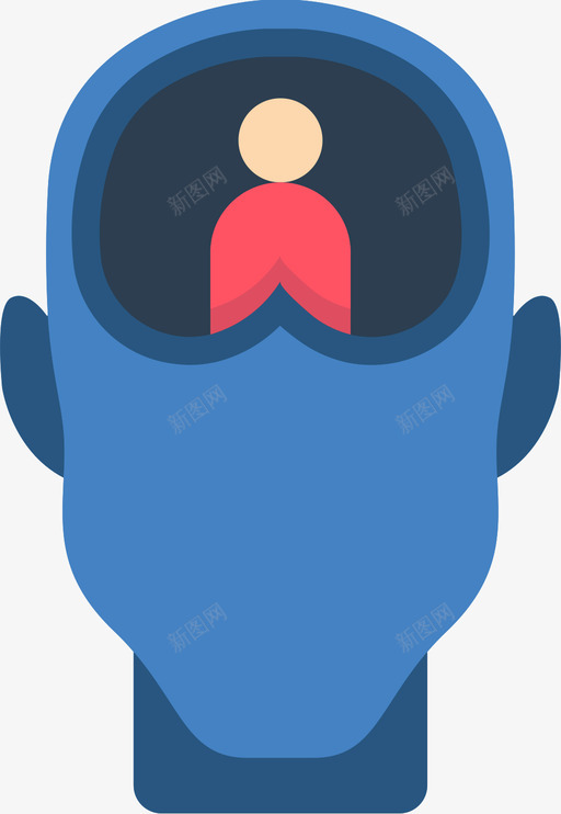 精神分裂症人脑40扁平图标svg_新图网 https://ixintu.com 人脑 扁平 精神分裂症